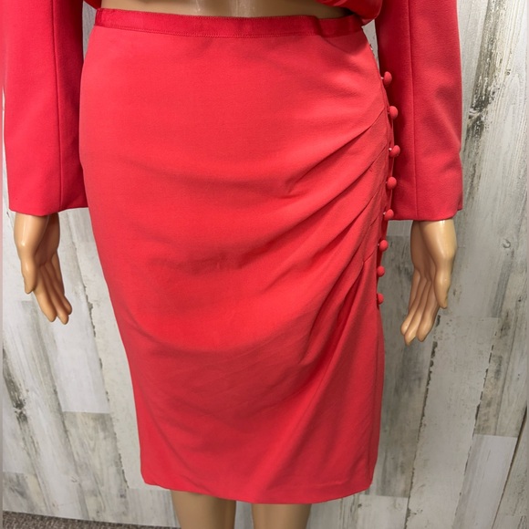 New York & Company Accent Pink Tailored Blazer Skirt Suit - Picture 4 of 16